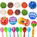 22-piece parakeet bird toy set with colorful bell and rattan balls, safe, non-toxic materials for small birds