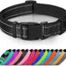 Joytale Reflective Dog Collar with Soft Neoprene Padded, Metal D-Ring, Adjustable for Large Dogs in Teal