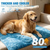 expwlorer dog cooling mat, double-sided foldable pet bed for dogs and cats, blue pad cooling dog blanket