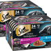 Sheba Gravy Indulgence Adult Wet Cat Food Salmon Entree in Extra Gravy and White Fish Entree Variety Pack, 2.6 oz. Twin-Pack Trays, (12 Count, 24 Servings) (Pack of 2)