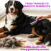 stainless steel poodle detangling pet comb with long and short teeth for dogs and cats grooming