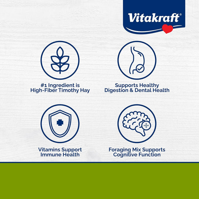 Vitakraft VitaSmart Complete Nutrition for Adult Rabbits Timothy Hay Based Recipe 8 lbs