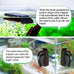 hygger magnetic aquarium fish tank glass cleaner for 0-0.25 inch thick glass aquariums tank