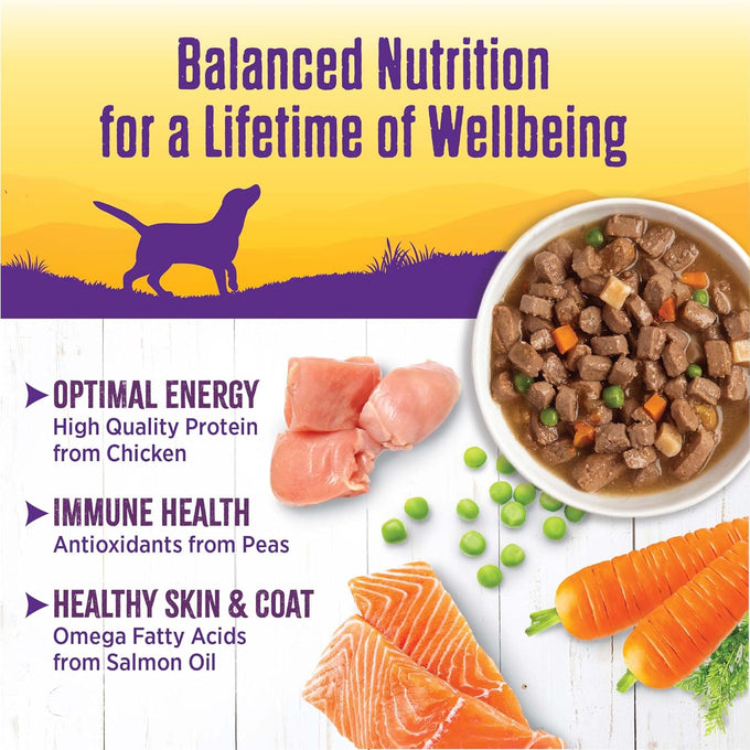 Wellness Grain-Free Chicken Stew Wet Dog Food, 12.5 oz, 12 Cans