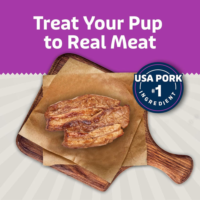 Blue Buffalo 6-oz Original Flavor Soft-Moist Dog Treats with Real USA Pork, Bacon-Style