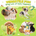 xiugoal 3 pack no stuffing interactive dog toys for small medium breeds with crinkle squeaky sounds