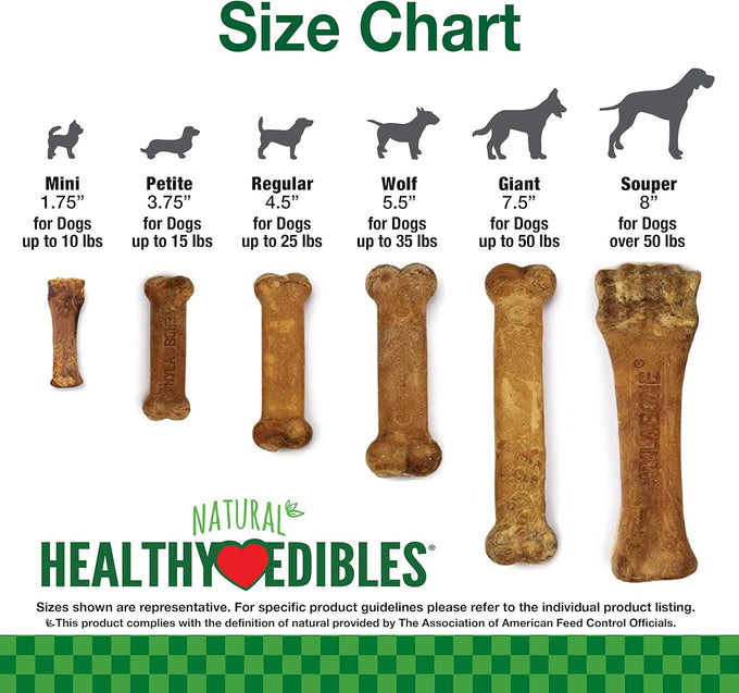 Nylabone Healthy Edibles Roast Beef, Apple & Bacon Flavor Puppy Chews X-Small 3 Count