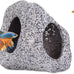 ameliade medium aquarium decorations ceramic cave fish tank accessories rock decor for small fish