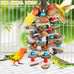 bbjinronjy natural bird chewing toys for african grey, macaws, conure, cockatoos, cockatiel and small birds