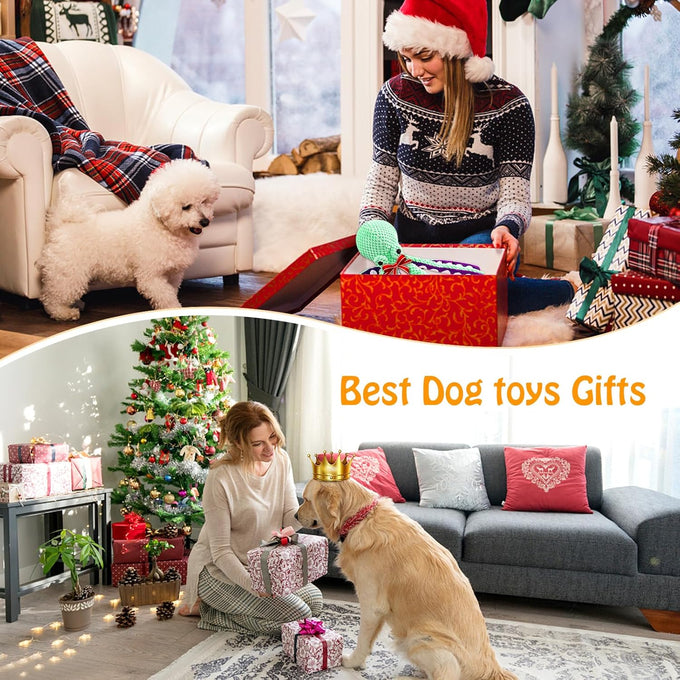 fuufome large squeaky plush dog toys for small medium and large dogs companionship training gift
