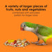 Kaytee Fiesta Big Bites Small Parrot & Conure Food, 4 Pounds, Nutritious and Fun Blend for Skin, Feather, Digestion, Brain and Heart Health