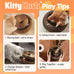 Kitty Kurlz 3-in-1 Cat Toy & Scratcher, Collapsible Ball Track with Bell, Reversible Cardboard Lounge for Indoor Cats