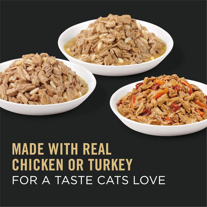 purina pro plan gravy high protein wet cat food 24 pack 3 oz cans complete essentials variety