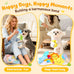 Kipritii Whimsical Squeaky Dog Toys for Small Dogs and Puppies - Plush Toys Pack with 9 Pcs Stuffed Puppy Chew Toys