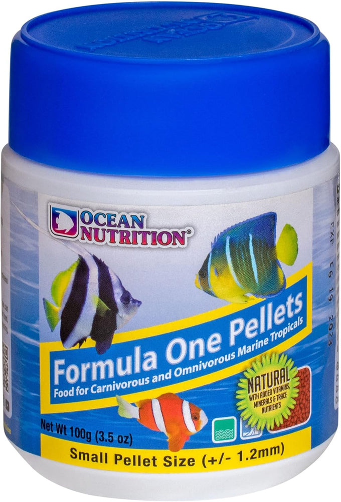 Ocean Nutrition Formula One Pellets, 3.5-Ounces (100 Grams) Jar, Small Pellet Size, Tropical Fish Food