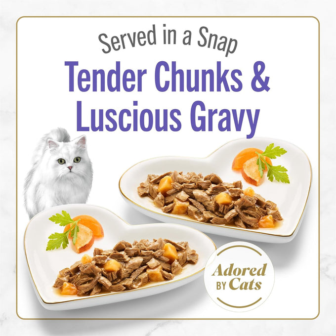 Purina Fancy Feast Petites with Roasted Turkey Entrée Gourmet Wet Cat Food 2.8 oz Twin Packs, Pack of 12, Artificial Preservative Free