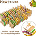 Myfamirea parrot toys for medium birds, natural wooden chew toys for African Greys, cockatoos, and macaws