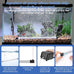 hygger 16.9 inch aquarium bubble strip, nano air bubble curtain wall aquarium decorations self-sinking for freshwater saltwater