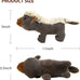 IOKHEIRA Dog Plush Toys for Aggressive Chewers, Grey, Medium and Large Breed