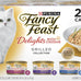 purina fancy feast cheddar grilled chicken, turkey, or whitefish and cheddar cheese gravy wet cat food 24-pack