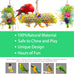 3Pack wood-rattan bird chewing toys foraging shredder toy parrot cage hanging toy