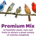 kaytee 5lb premium wild bird seed blend for songbirds, cardinals, chickadees and more
