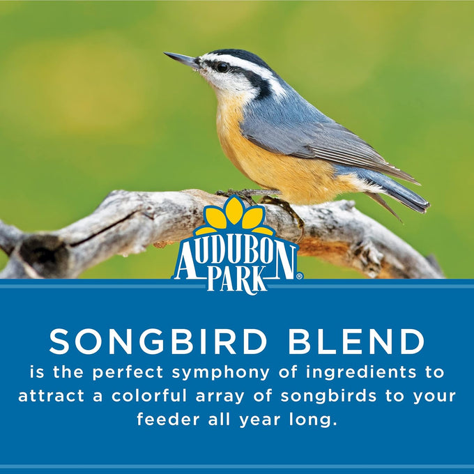 Audubon Park 14-Pound Songbird Blend Bird Food for Outside Feeders and Backyard Wildlife