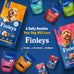 Finley's Wet Dog Food, Salmon, Brown Rice & Vegetable Pate, Real Ingredients, Canned Topper, 12.5oz, 12 Cans