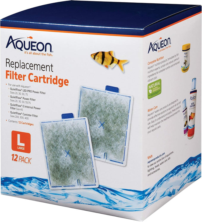 aueon large replacement filter cartridges 12 pack dual-sided