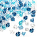 DomeStar 150PCS Assorted Blue Fake Ice Rocks, Aquarium Gravels for Fish Tanks Decorations and Home Table Scatter