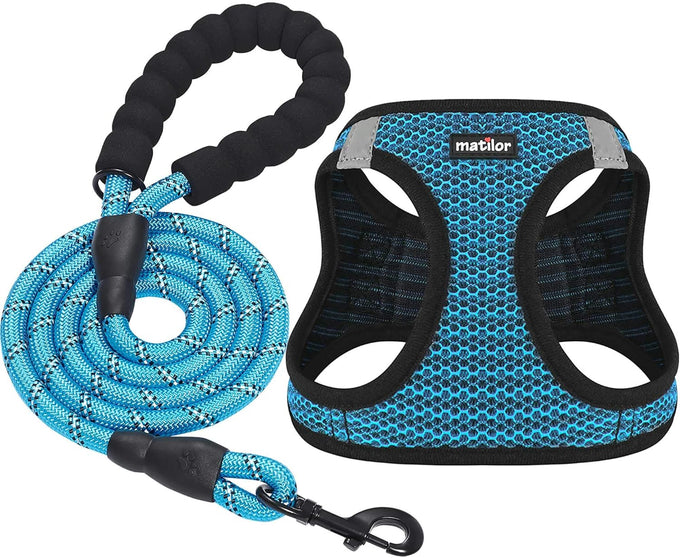 Matilor dog step-in breathable mesh vest harness for small medium dogs
