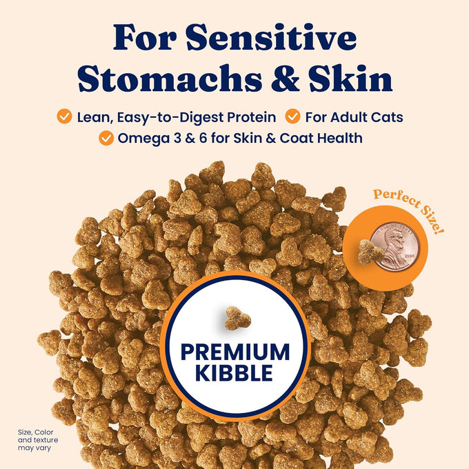 Solid Gold Sensitive Stomach Dry Cat Food, Grain Free, Gluten Free, Quail, Probiotics, 6lb