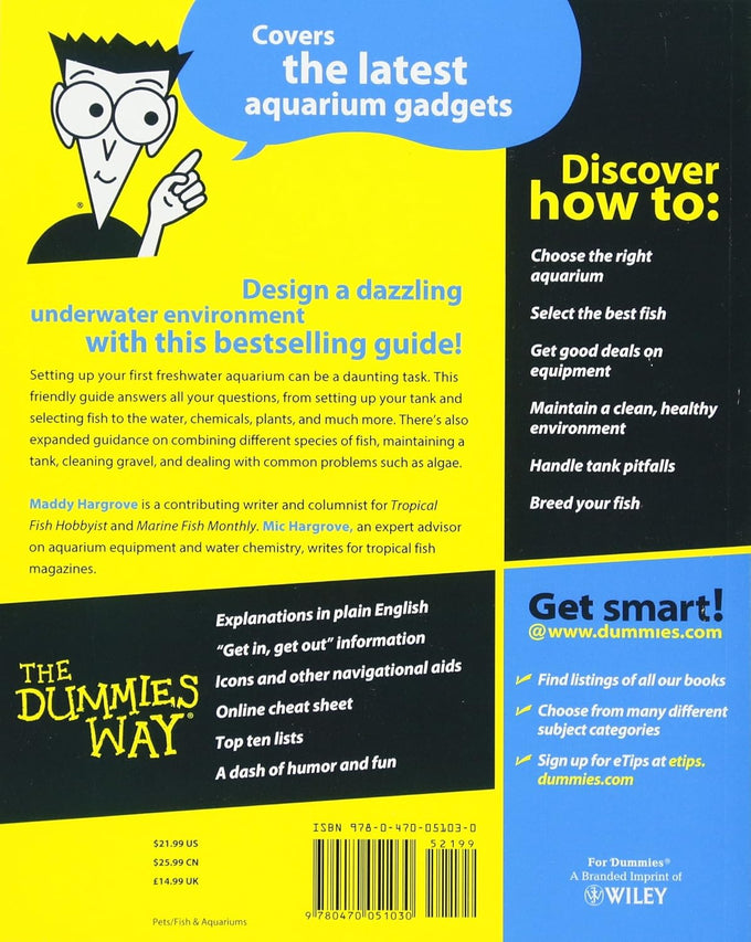 For Dummies freshwater aquarium setup and maintenance guide, paperback book, 2006 edition
