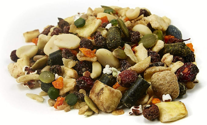 Kaytee Country Harvest Treat Blend for small pet animals, 7 oz, natural forage-style