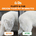 Gopets 2-in-1 dematting comb for dogs and cats, double-sided dog brush for shedding and deshedding