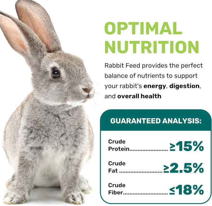 Leach Alfalfa Rabbit Pellets, 5 lbs, All Natural, Healthy Bones, Teeth, and Digestion, Essential Vitamins