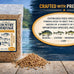 CountryMax Floating Sportfish Game Fish Food 32% Protein 7 lb Bag for Bass Bluegill Catfish Carp Minnows and More Pond and Lake Use