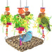 Erkoon bird cockatiel foraging toys for hang lovebrid parakeets conures bird toys