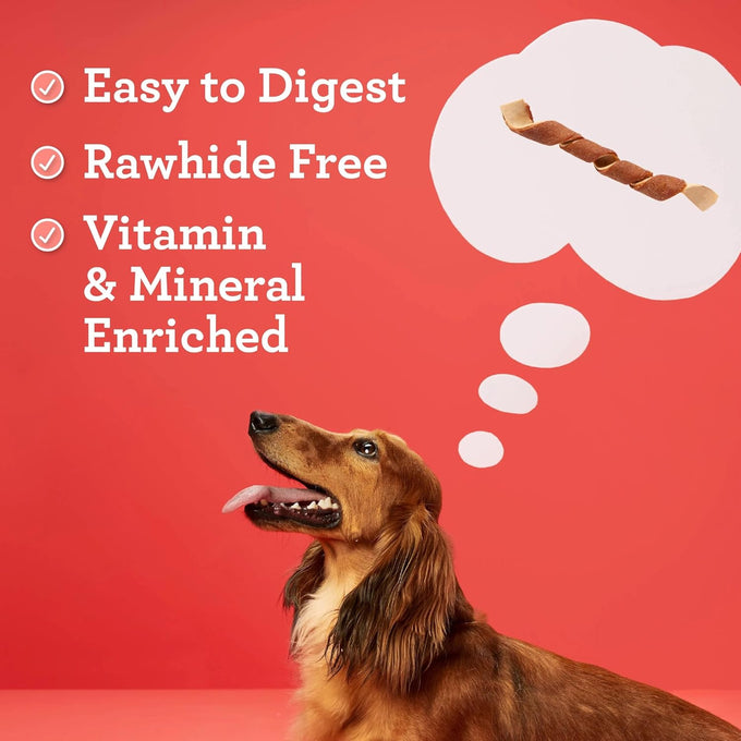 DreamBone Spirals Variety Pack Rawhide-Free Dog Chews, 32 Count, Made with Chicken, Beef, or Pork
