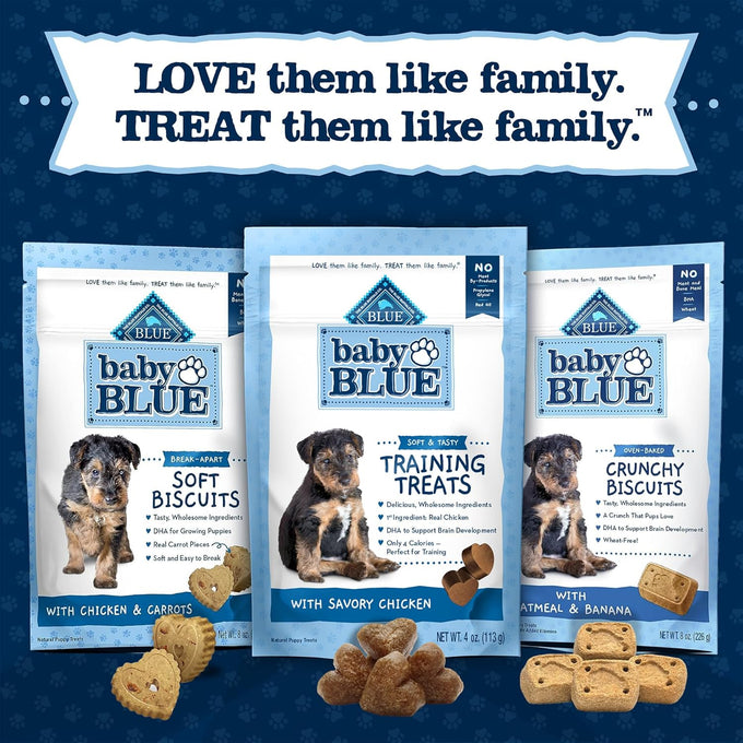 Blue Buffalo Baby Blue Training Treats Natural Puppy Soft Dog Treats Savory Chicken 4-oz Bag