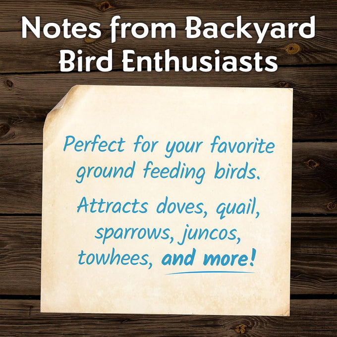 Morning Song Dove & Ground Feeding Wild Bird Seed, 12 lb for Dove, Quail, Pigeon & Songbirds Outside Feeders