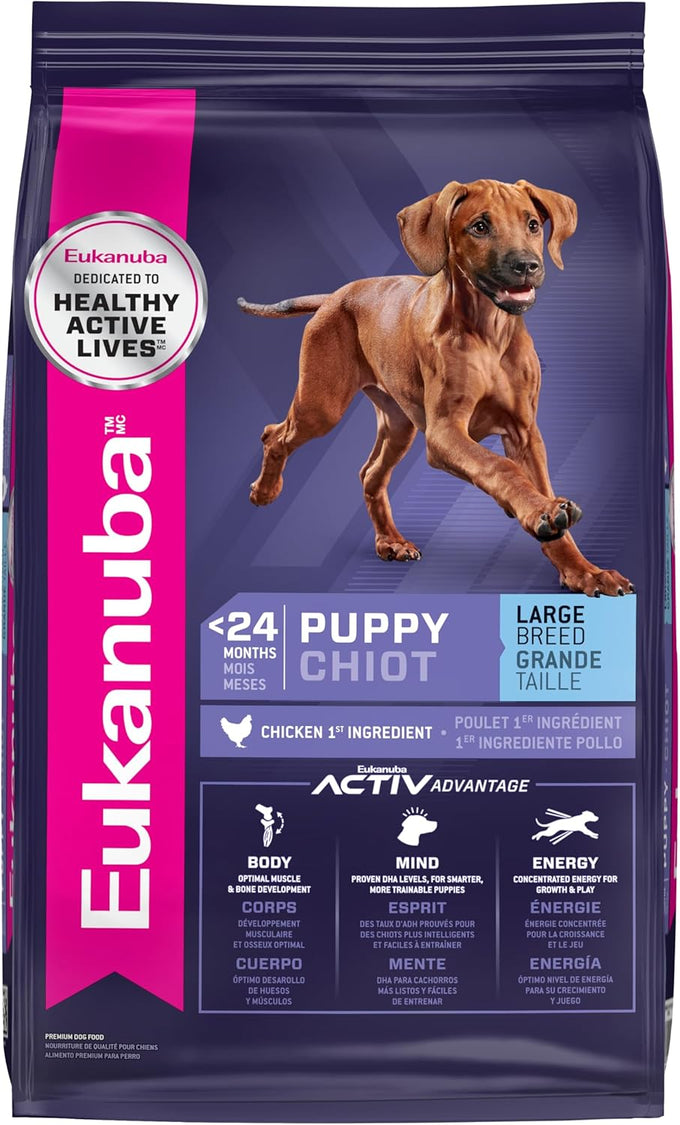 Eukanuba Large Breed Puppy Dry Dog Food, 30 lb Bag