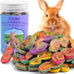 katumo small animal molar toys timothy grass treats for guinea pig hamster bunny chinchilla