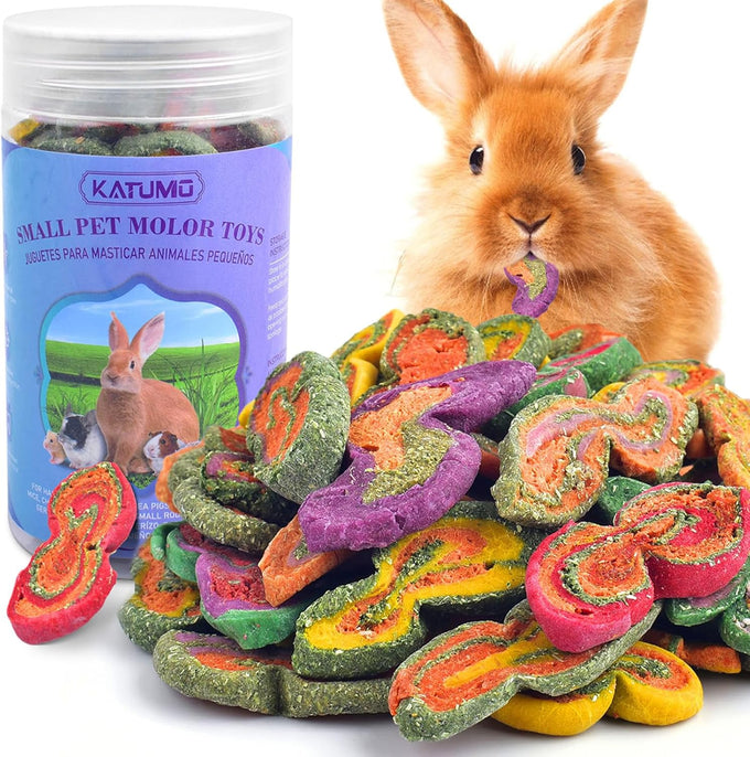 katumo small animal molar toys timothy grass treats for guinea pig hamster bunny chinchilla