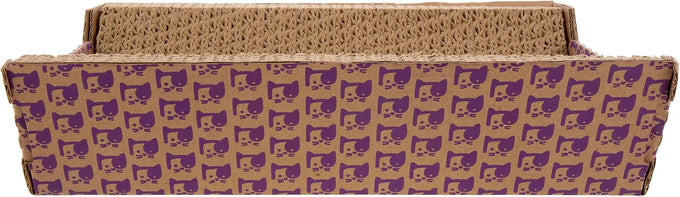 SmartyKat Super Scratcher Chaise Cat Bed with Catnip Infusion Technology, Brown, One Size