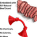 Playology dog toys Dri-Tech rope tug of war dog toy for tough chewers medium size beef scented