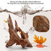 Jorewood natural aquarium driftwood 3-piece set for fish tanks and reptile terrariums, low tannin, 7-11 inch, easy to sink