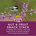 audubon park nut & fruit snack stack bird food, 6-pack, individual seed cakes for backyard birders