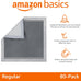 Amazon Basics 5-Layer Carbon Odor Control Dog Pee Pads, Regular Size, 22x22 Gray, 80 Count