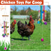 winnerwhy chicken coop multicolor chicken wind chime enrichment toy for parrot parakeet budgerigar lovebird birds